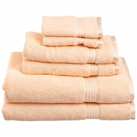 Superior Superior Egyptian Cotton 6-Piece Towel Set  Peach NS 6 PC SET PH